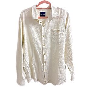 Tommy Bahama Off-White Textured Button Down Shirt